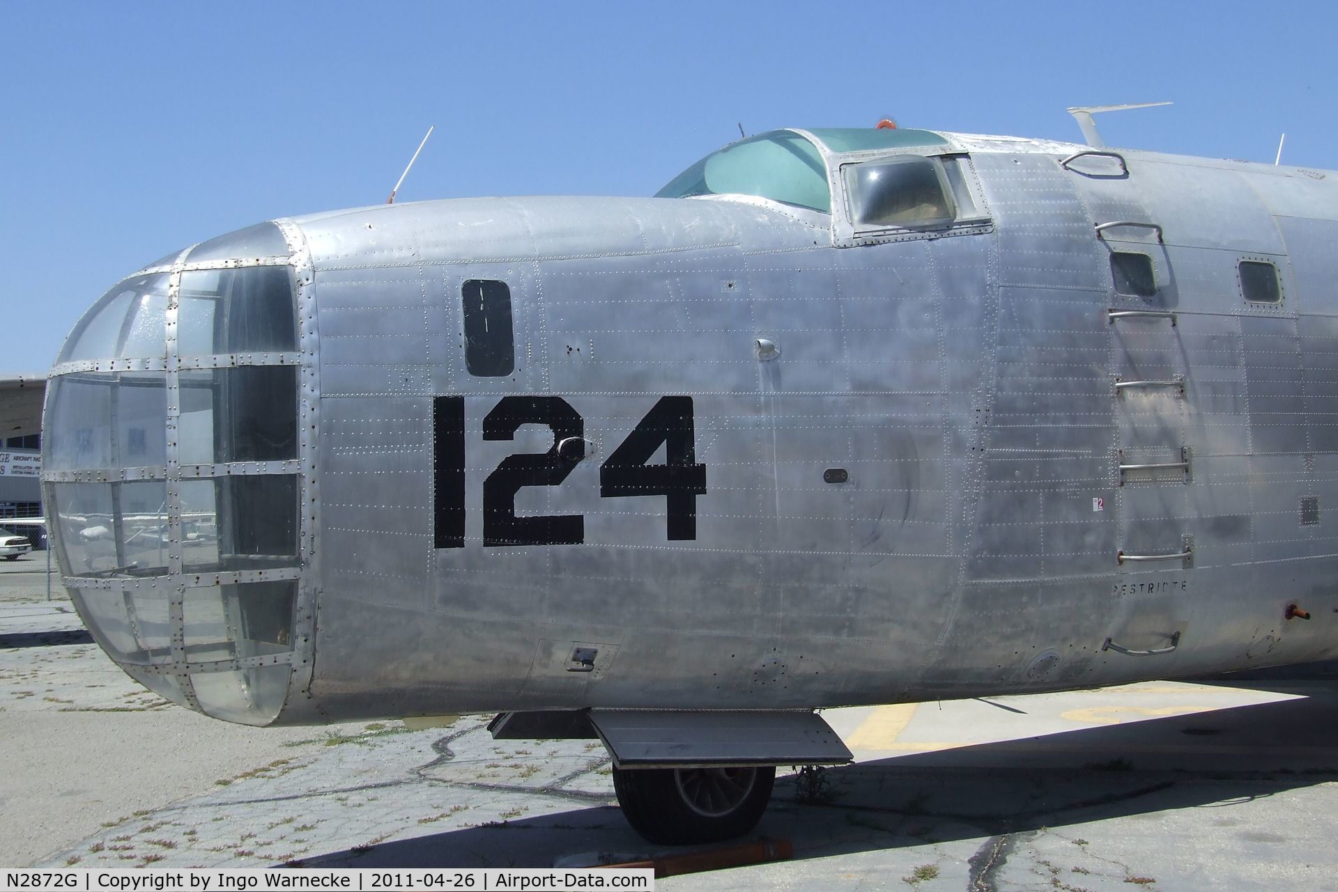 N2872G, Consolidated Vultee P4Y-2 Privateer C/N 66300, Consolidated PB4Y-2G Privateer (converted to water-bomber) at the Yanks Air Museum, Chino CA