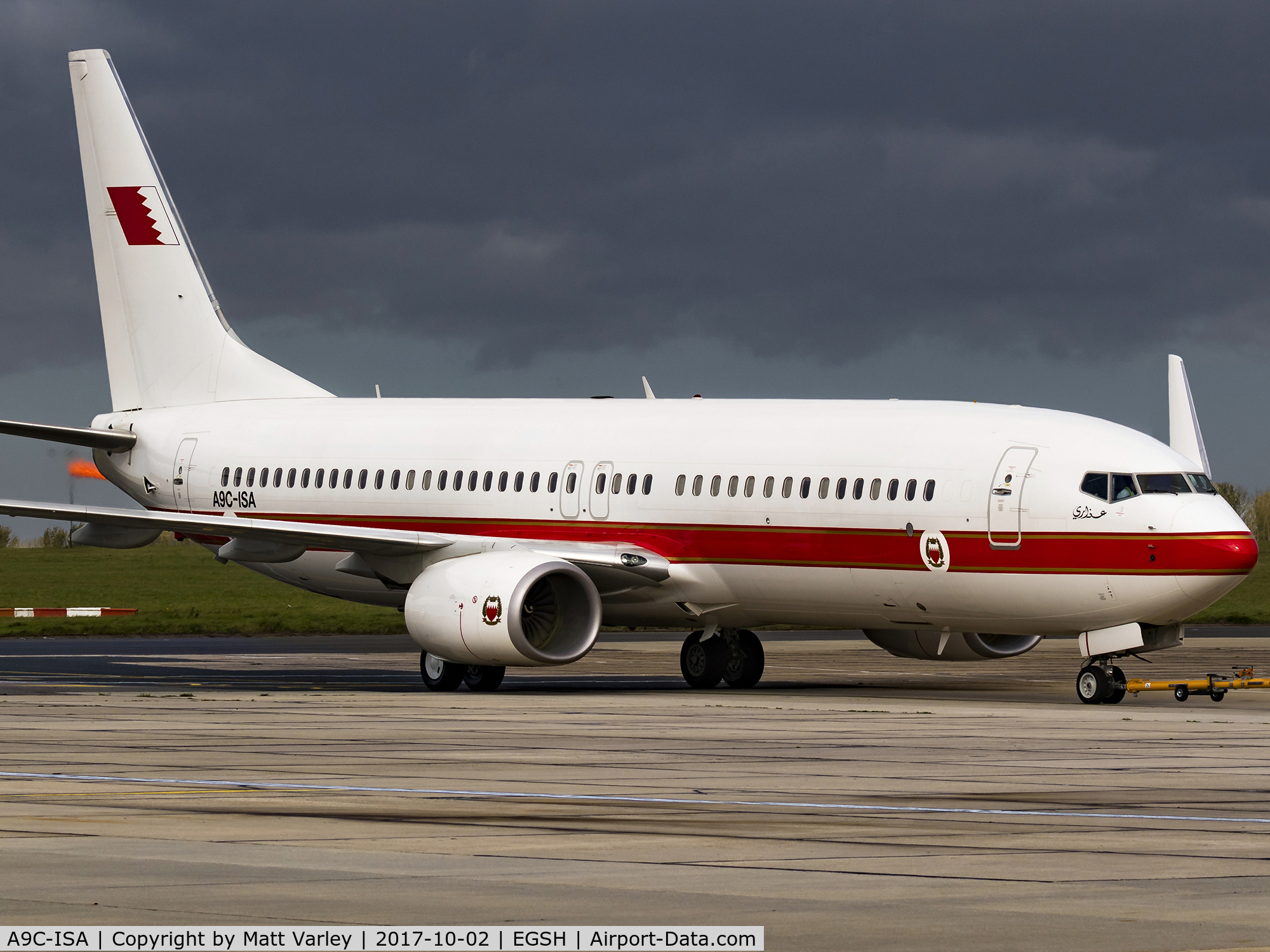 A9C-ISA, 2015 Boeing 737-86J C/N 37750, Towing