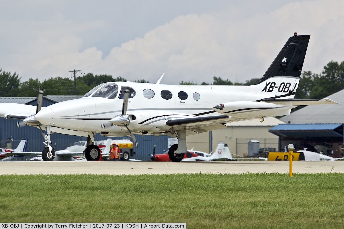 XB-OBJ, 1980 Cessna 340A C/N 340A1015, At 2017 EAA AirVenture at Oshkosh