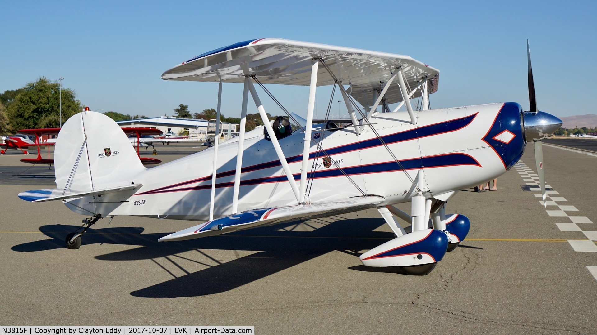 N3815F, 1977 Great Lakes 2T-1A-2 Sport Trainer C/N 0783, Livermore Airport California 2017.