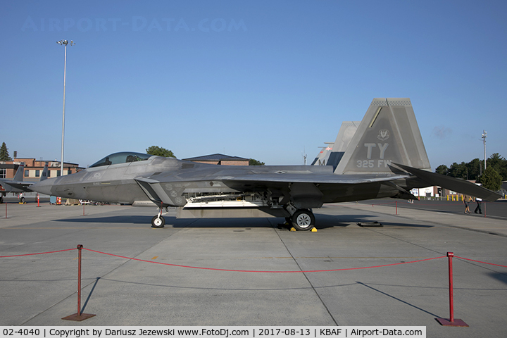 02-4040, 2002 Lockheed Martin F/A-22A Raptor C/N 4040, F-22 Raptor 02-4040 TY from 43rd FS 
