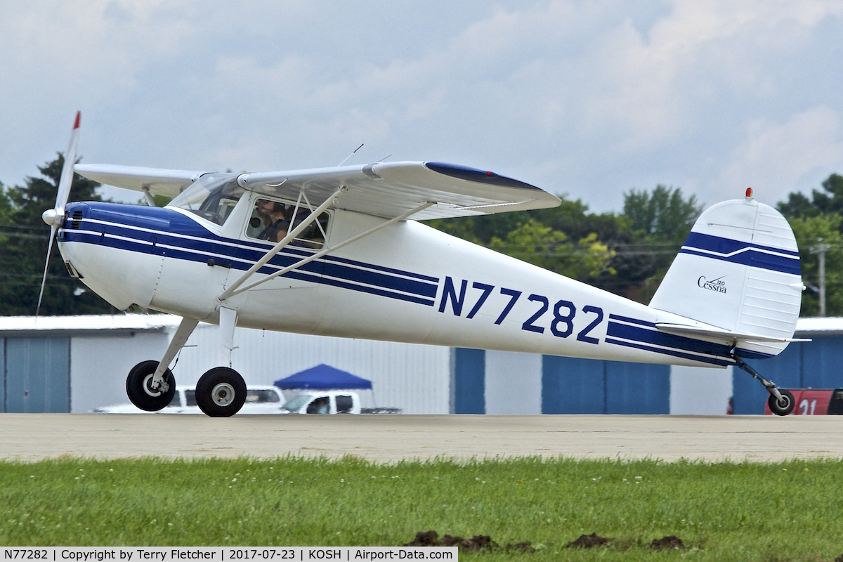 N77282, 1946 Cessna 120 C/N 11724, at 2017 EAA AirVenture at Oshkosh