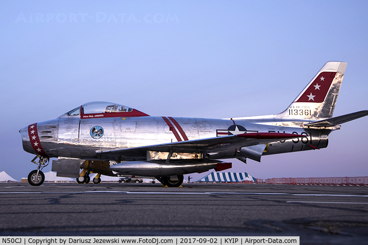 N50CJ, Canadair CL-13B Sabre 6 C/N 1490, Canadair F-86E MK.6 Sabre  C/N 381, N50CJ