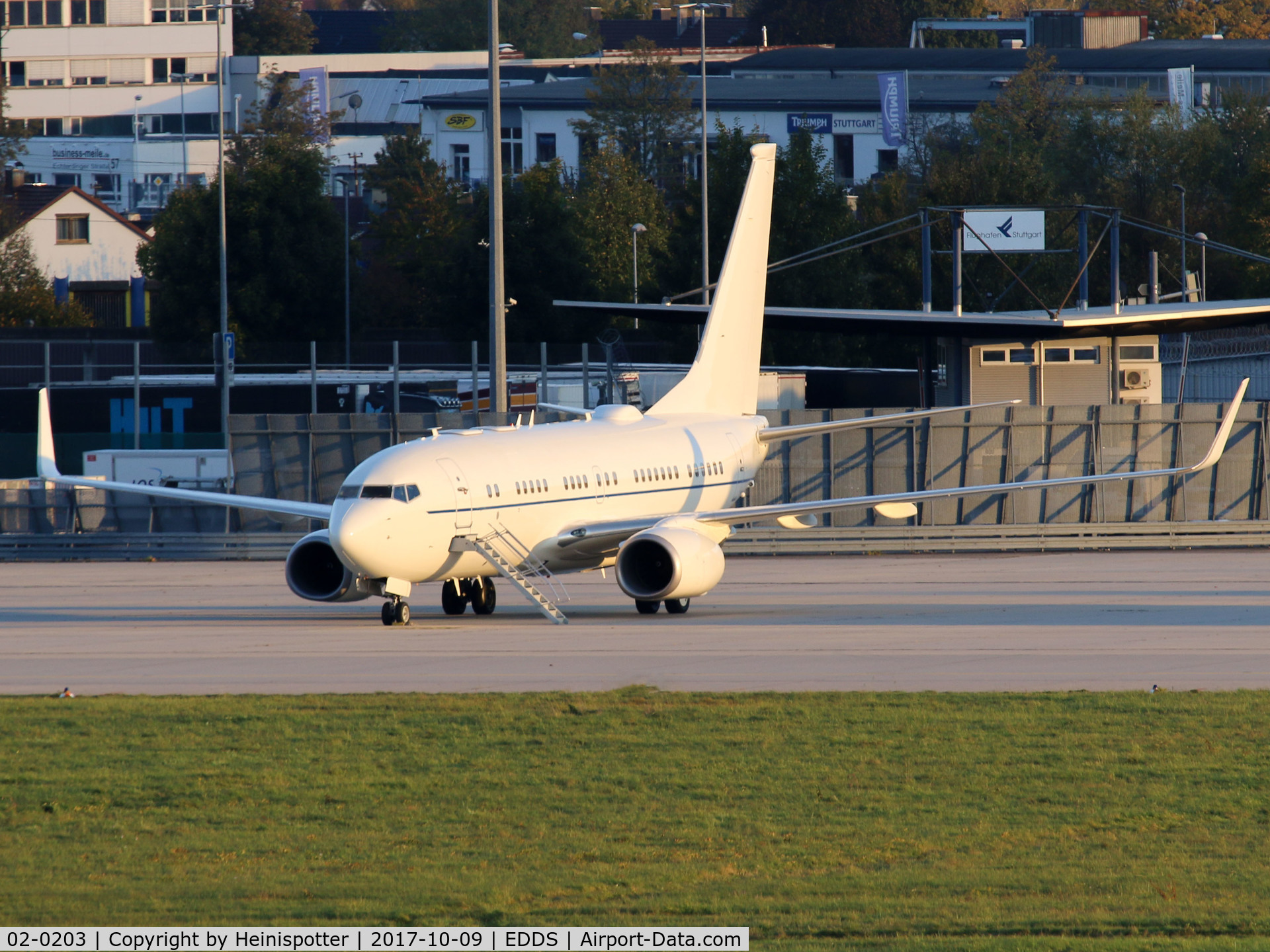02-0203, 2002 Boeing C-40C Clipper (737-7BC BBJ) C/N 33434, 02-0203 at Stuttgart Airport.
