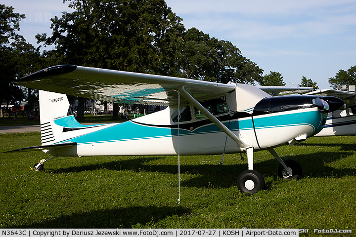 N3643C, Cessna 180 C/N 31141, Cessna 180 Skywagon  C/N 31141, N3643C