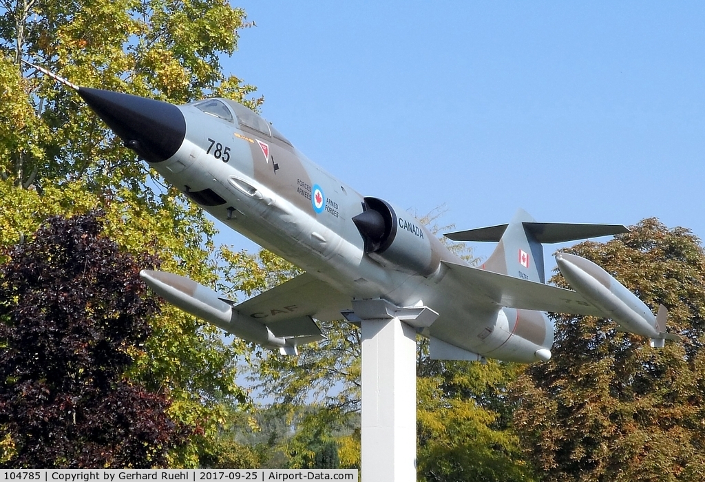 104785, Canadair CF-104 Starfighter C/N 683A-1085, Memorial @ Söllingen for the Royal Air Force from Canada
based from 1963-1986