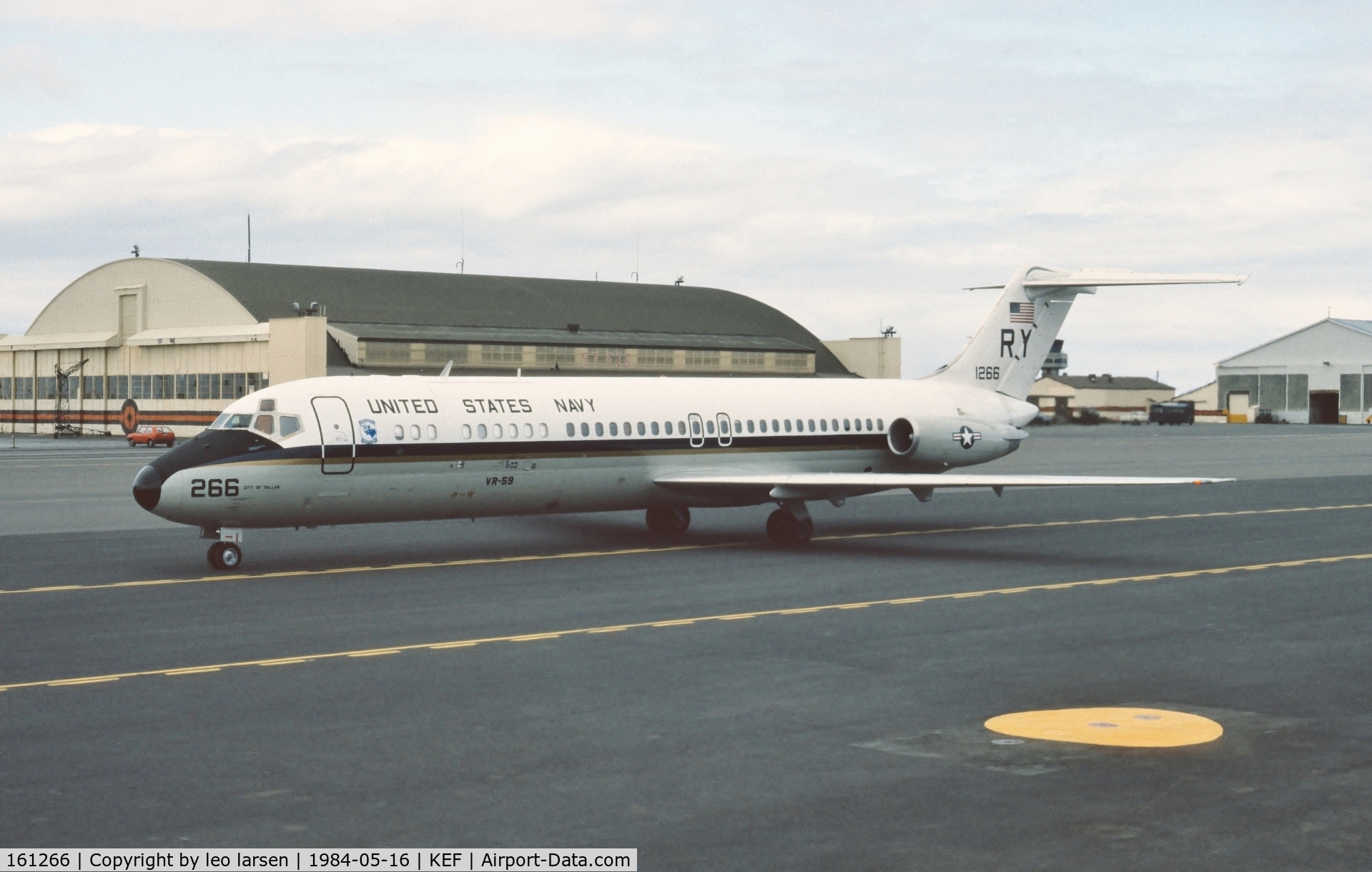 161266, 1981 McDonnell Douglas C-9B Skytrain II C/N 48137, Keflavik Iceland 16.5.1984