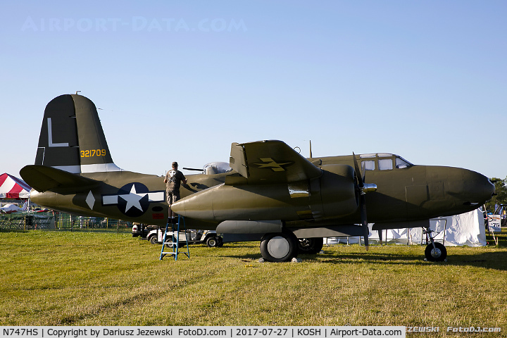 N747HS, 1943 Douglas A-20G-40-DO Havoc C/N 21356, Douglas A-20G Havoc  C/N 21356, N747HS