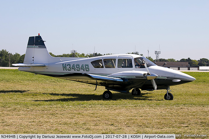 N3494B, 1955 Piper PA-23-250 Aztec C/N 23-282, Piper PA-23 Apache  C/N 23-282 , N3494B