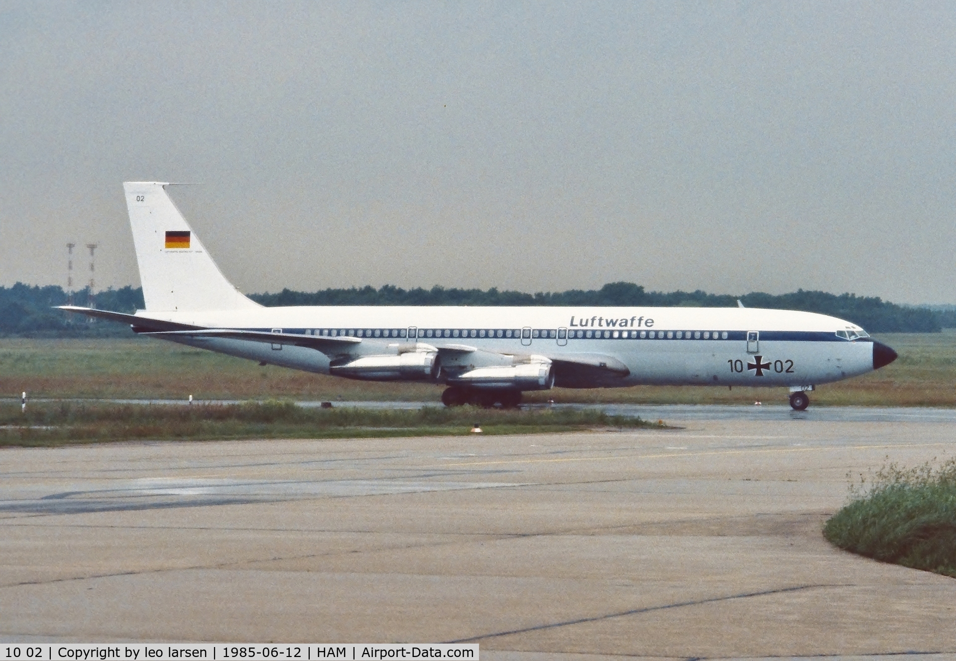 10 02, 1968 Boeing 707-307C C/N 19998, Hamburg 12.6.1985