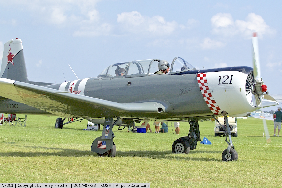 N73CJ, 1973 Nanchang CJ-6A C/N 2951231, At 2017 EAA AirVenture at Oshkosh