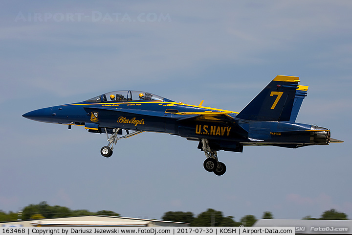 163468, McDonnell Douglas F/A-18D Hornet C/N 0691, F/A-18D Hornet 163468 C/N 0691 from Blue Angels Demo Team  NAS Pensacola, FL