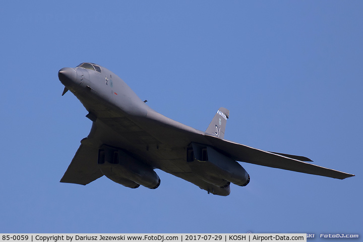 85-0059, 1985 Rockwell B-1B Lancer C/N 19, B-1B Lancer 85-0059 DY from 28th BS 