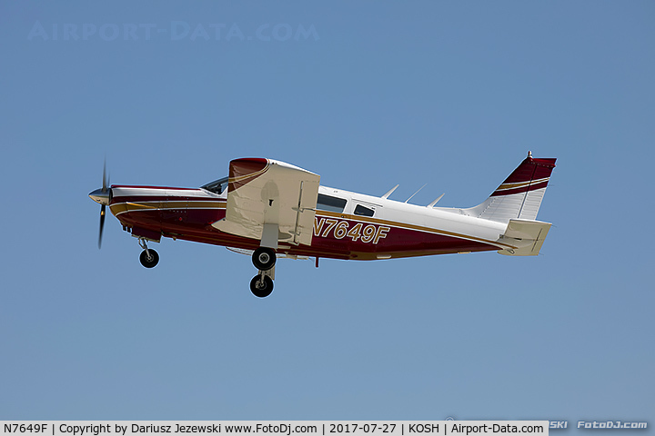 N7649F, Piper PA-32R-300 Cherokee Lance C/N 32R-7780072, Piper PA-32R-300 Cherokee Lance  C/N 32R-7780072, N7649F