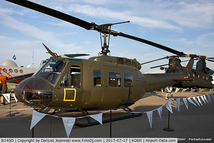 N14SD, 1967 Bell UH-1H Iroquois C/N 4027, Bell UH-1H Iroquois (Huey)  C/N 62-12369, NX14SD