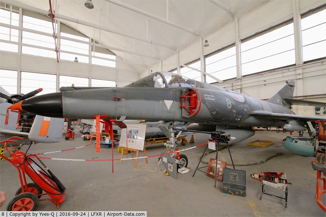 8, Dassault Super Etendard C/N 8, Dassault Super Etendard, Preserved at Naval Aviation Museum, Rochefort-Soubise airport (LFXR)