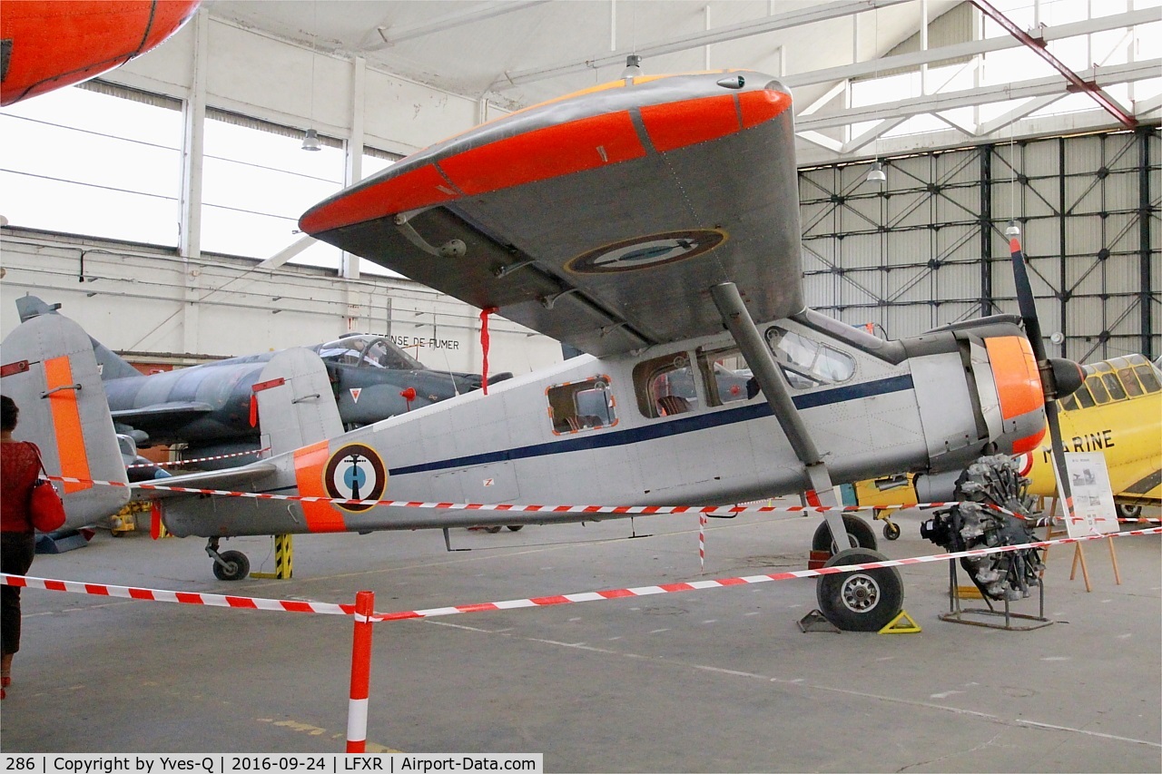 286, Max Holste MH-1521 Broussard C/N 286, Max Holste MH-1521C-1 Broussard, Preserved at Naval Aviation Museum, Rochefort-Soubise airport (LFXR)