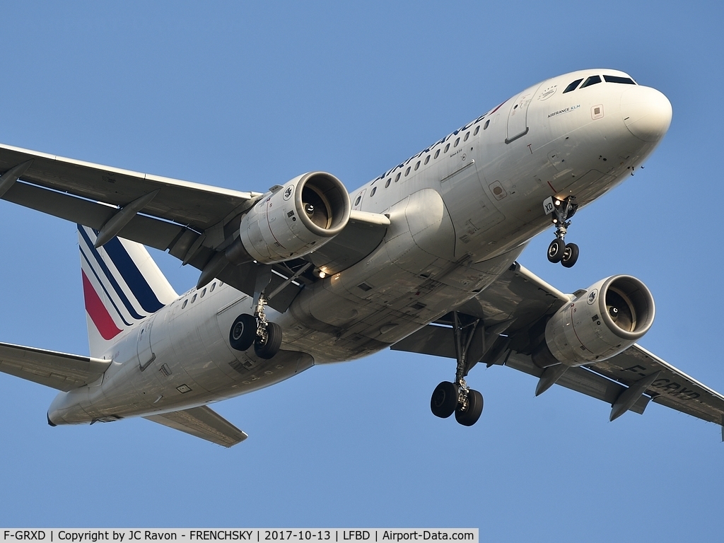 F-GRXD, 2002 Airbus A319-111 C/N 1699, Air France / HOP A54126 from Lyon (LYS)