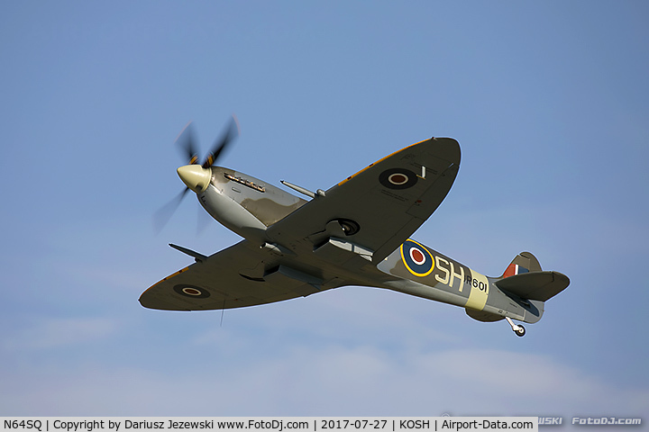 N64SQ, 1942 Supermarine Spitfire F.IX C/N 6S-160931, Supermarine Spitfire Mk.F IX  C/N 6S-160931 , NX64SQ