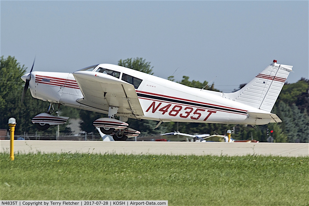 N4835T, 1972 Piper PA-28-140 Cherokee Cruiser C/N 28-7225218, At 2017 EAA AirVenture at Oshkosh