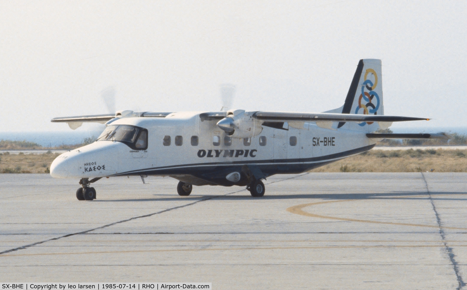 SX-BHE, 1985 Dornier 228-201 C/N 8050, Rhodos Greece 14.7.85