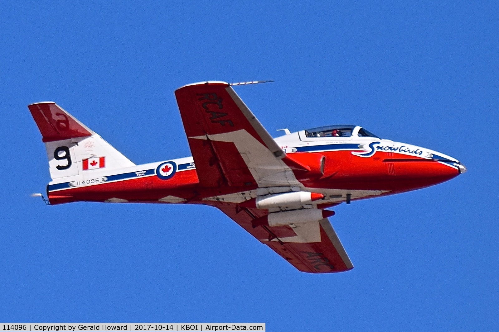 114096, Canadair CT-114 Tutor C/N 1096, Flying during Gowen Field air show.
