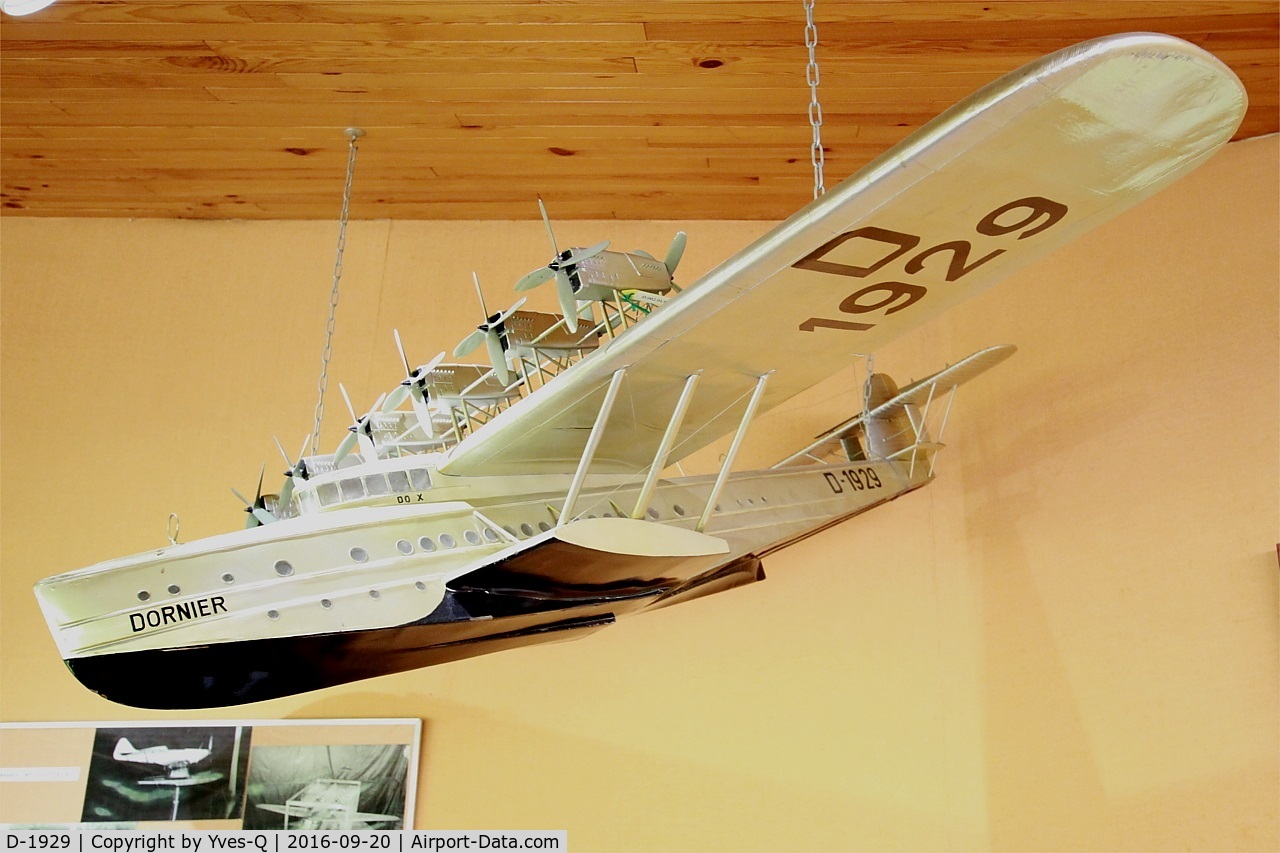 D-1929, 1929 Dornier Do-X C/N 002, Dornier Do-X model, Exibited at Historic Seaplane Museum, Biscarrosse
