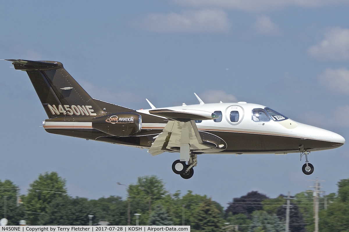 N450NE, 2015 Eclipse Aviation Corp EA500 C/N 550-0280, At 2017 EAA AirVenture at Oshkosh