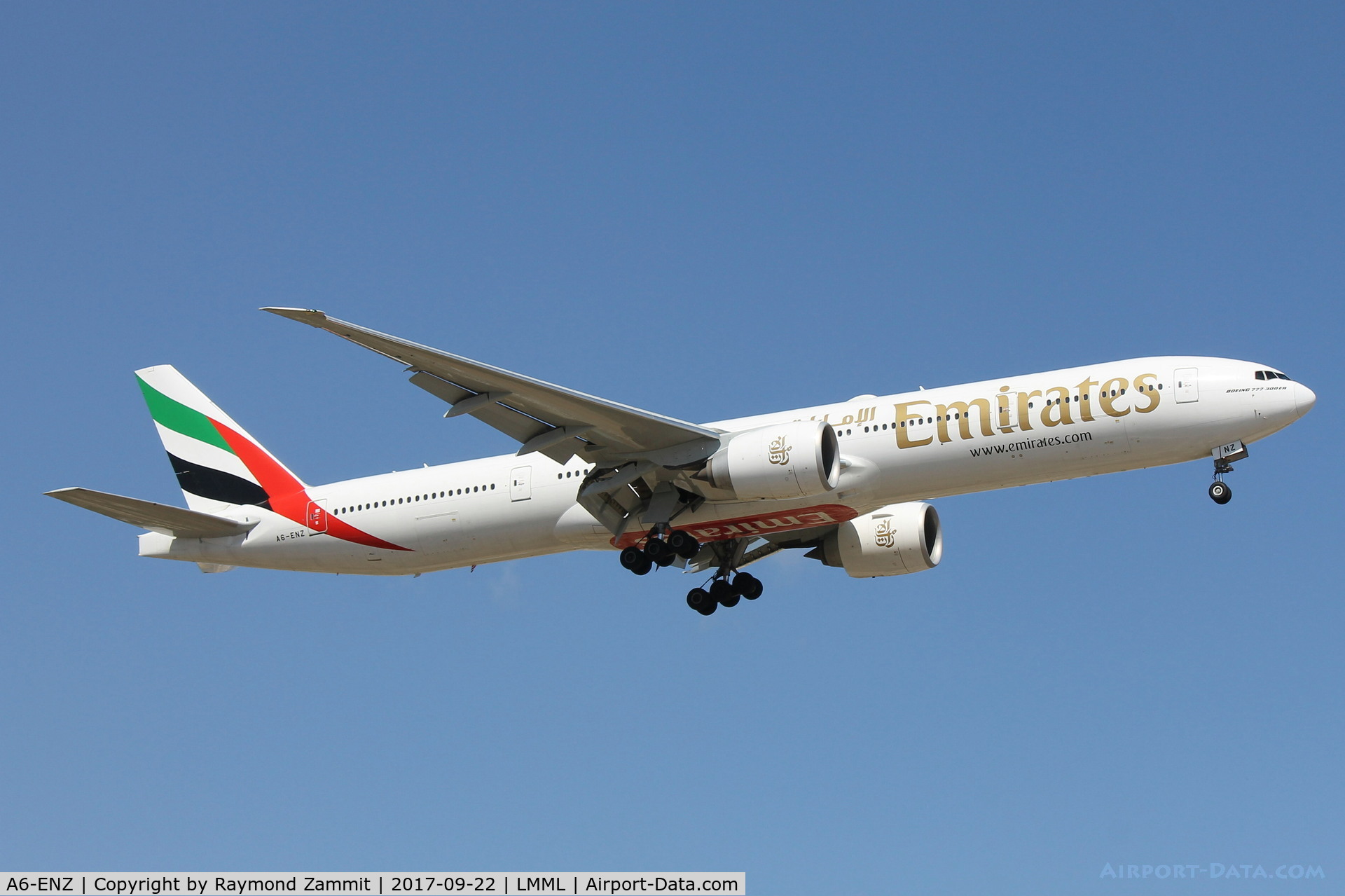 A6-ENZ, 2015 Boeing 777-31H/ER C/N 42319, B777 A6-ENZ Emirates Airlines