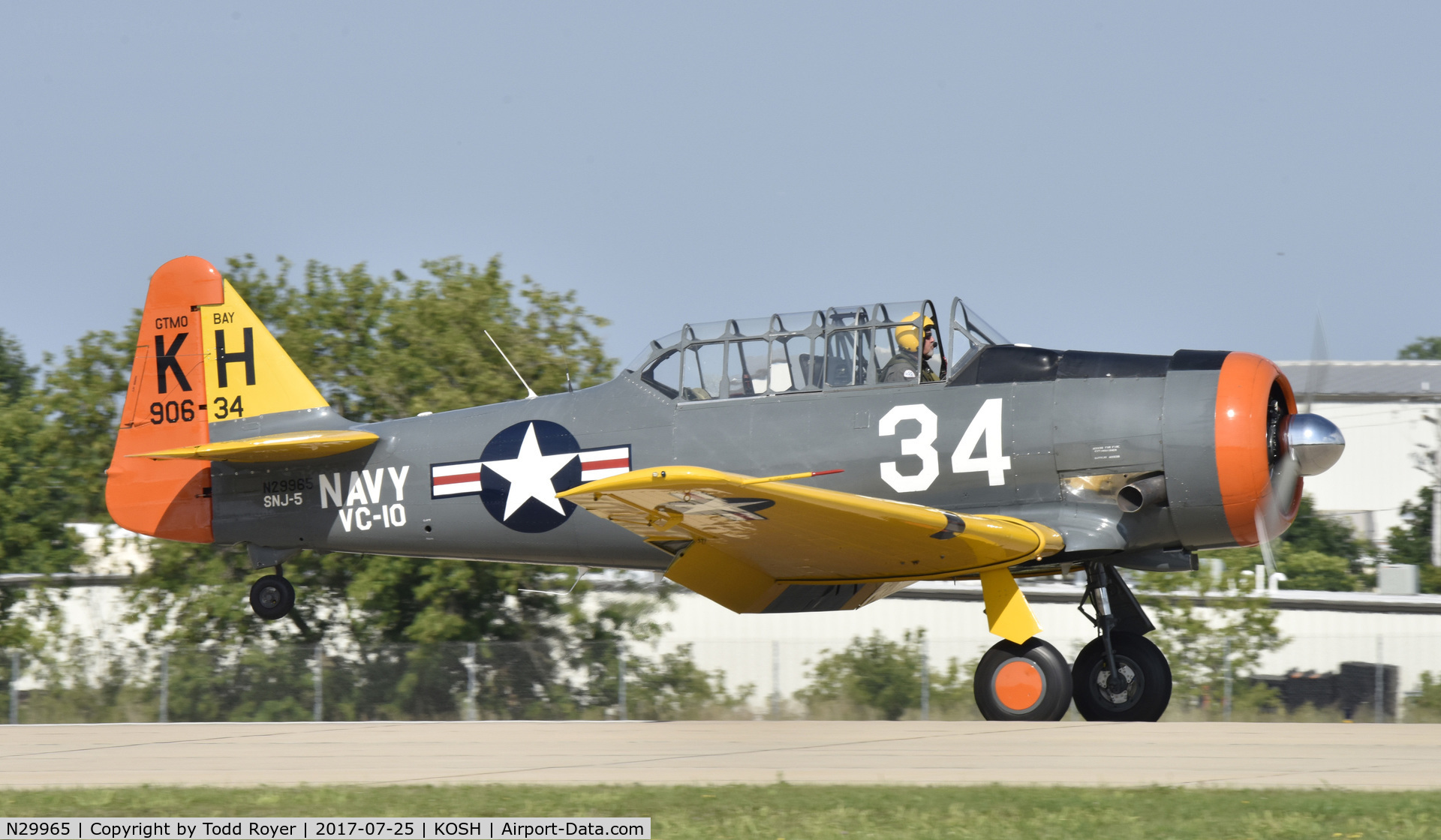 N29965, 1944 North American AT-6D Texan C/N 90634, Airventure 2017