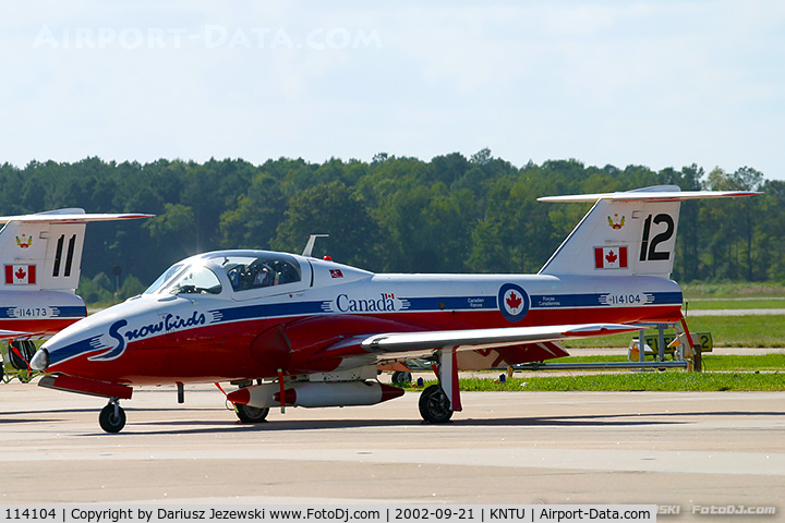 114104, Canadair CT-114 Tutor C/N 1104, CAF CT-114 Tutor 114104 C/N 1104 from Snowbirds Demo Team 15 Wing CFB Moose Jaw, SK
