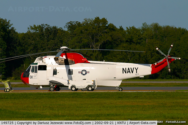149725, Sikorsky UH-3H Sea King C/N 61140, UH-3H Sea King 149725 01 from   NAS Oceana, VA