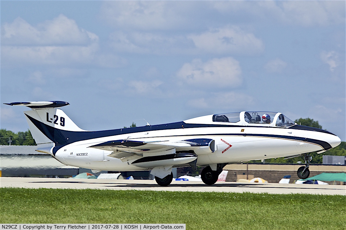 N29CZ, 1969 Aero L-29 Delfin C/N 993502, at 2017 EAA AirVenture at Oshkosh