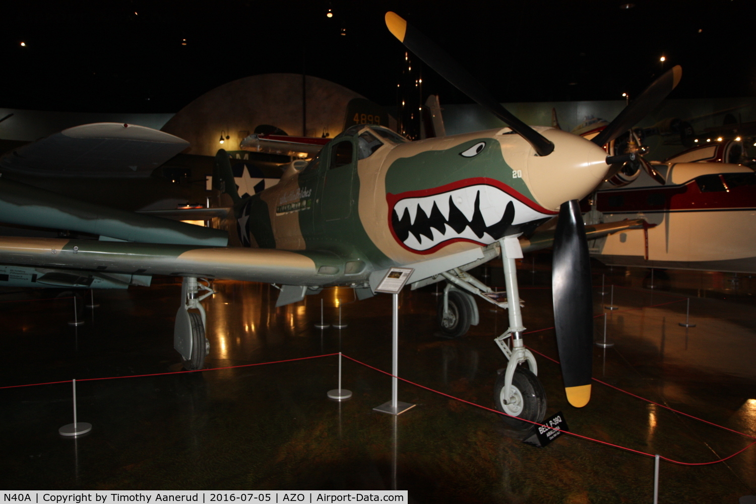 N40A, 1944 Bell P-39Q Airacobra C/N Not found 44-3908, 1944 Bell P-39Q Airacobra, United States Army Air Force serial: 44-3908