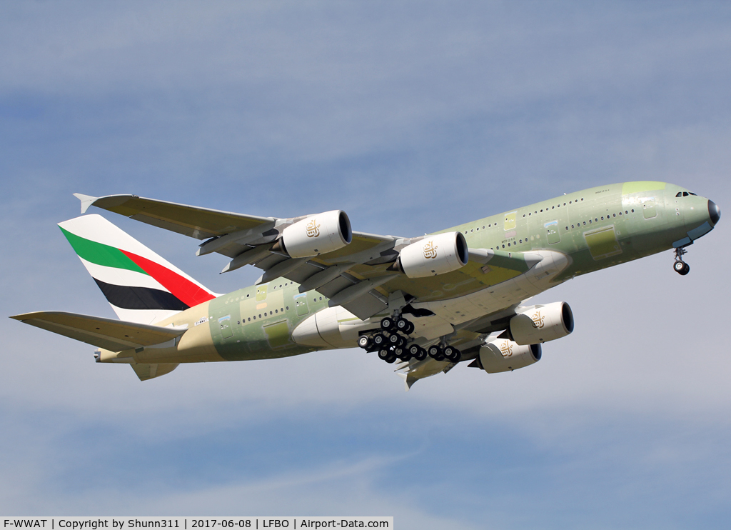 F-WWAT, 2017 Airbus A380-842 C/N 0244, C/n 0244 - For Emirates