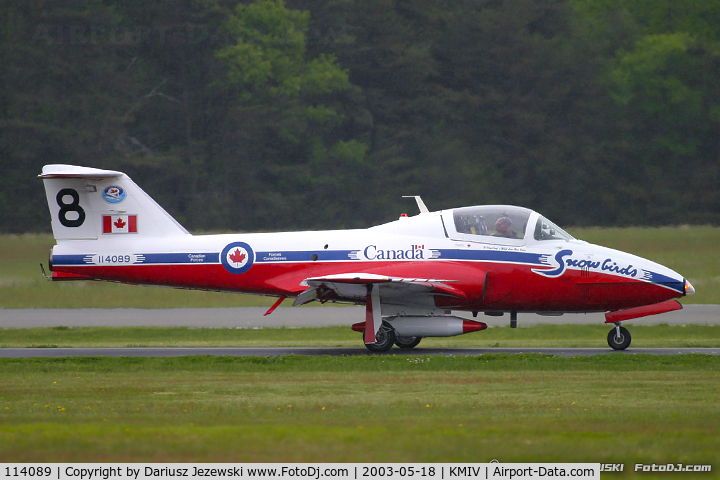 114089, Canadair CT-114 Tutor C/N 1089, CAF CT-114 Tutor 114089 C/N 1089 from Snowbirds Demo Team 15 Wing CFB Moose Jaw, SK