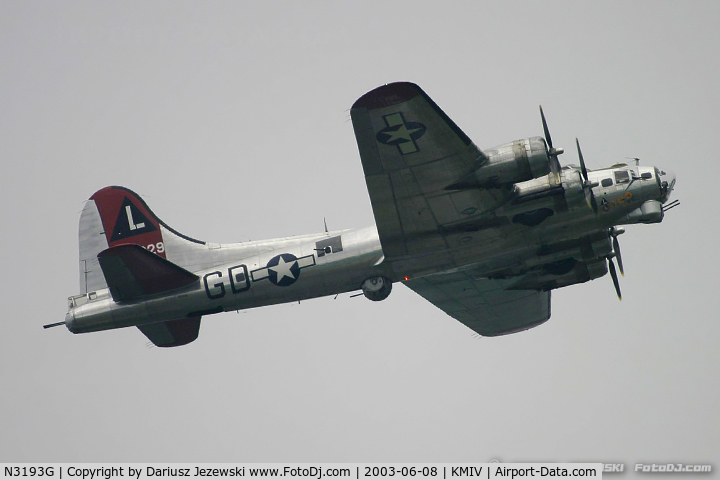 N3193G, 1944 Boeing B-17G Flying Fortress C/N 77255, Boeing B-17G Flying Fortress 