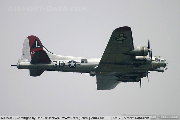 N3193G, 1944 Boeing B-17G Flying Fortress C/N 77255, Boeing B-17G Flying Fortress 