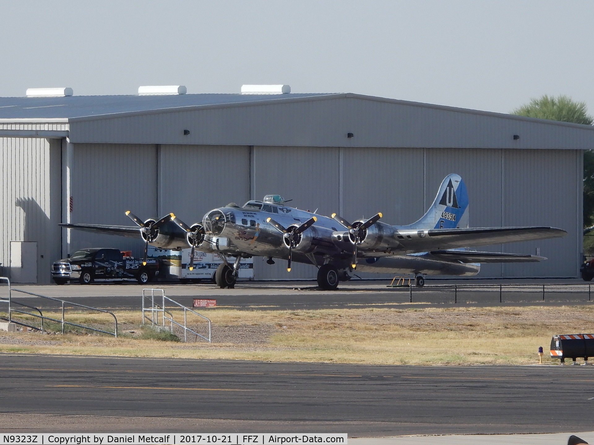 N9323Z, 1944 Boeing B-17G-85-DL Flying Fortress C/N 32155, Seen from the Falcon Warbirds Monthly Fly-In Breakfast