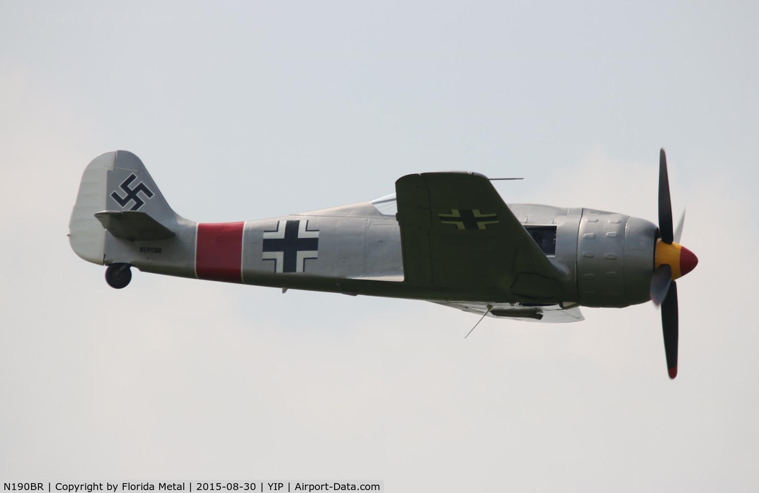 N190BR, Focke-Wulf Fw-190-A8 Replica C/N 005, FW190