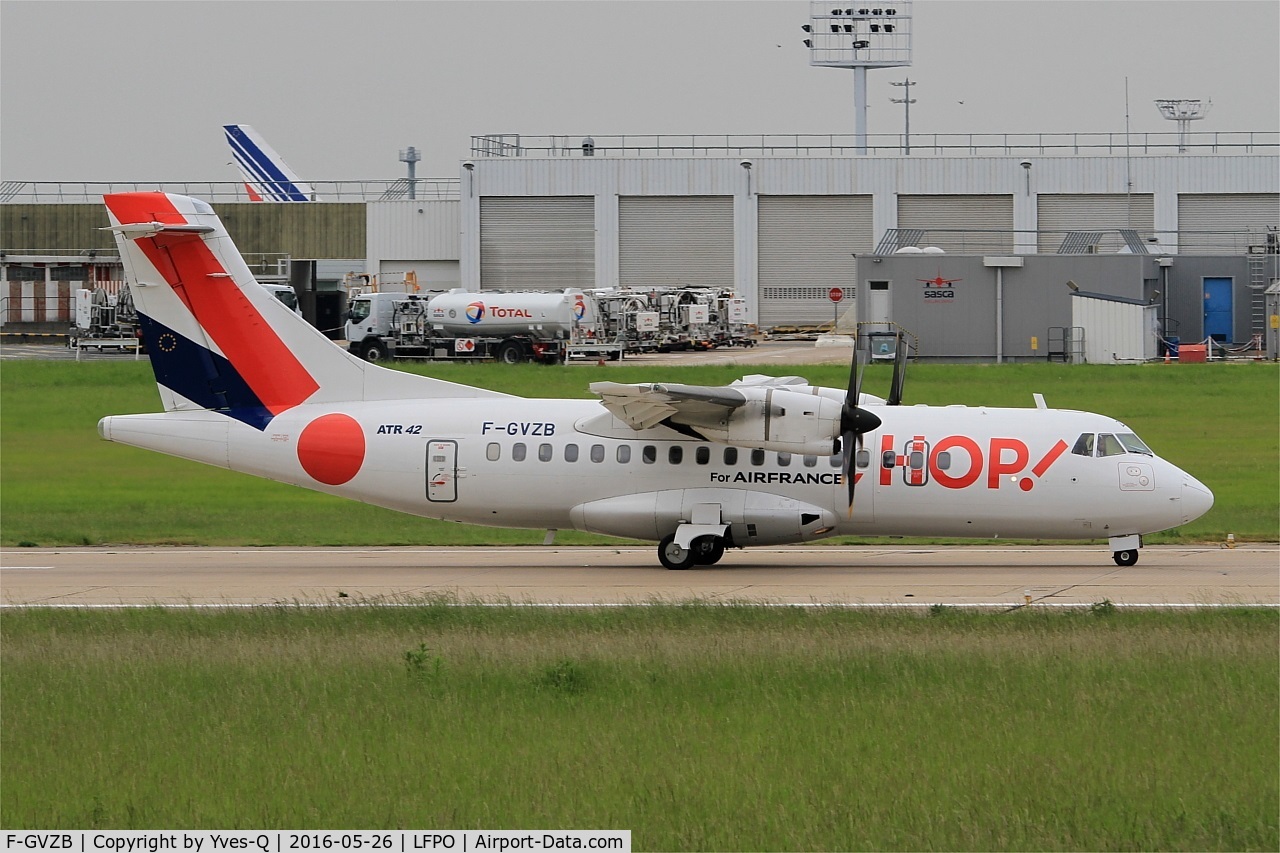 F-GVZB, 1997 ATR 42-500 C/N 524, ATR 42-500, take off run rwy 08, Paris-Orly airport (LFPO-ORY)