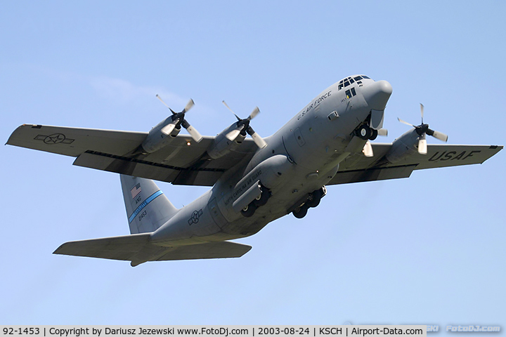 92-1453, 1992 Lockheed C-130H Hercules C/N 382-5330, C-130H Hercules 92-1453 from 156th AS 145rd AW Charlotte/Douglas IAP, NC