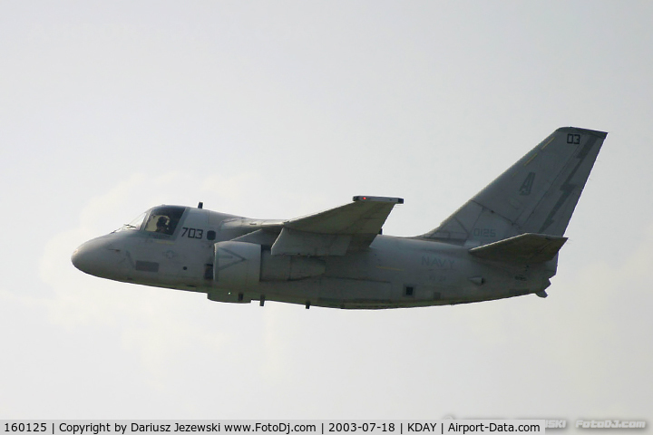 160125, Lockheed S-3B Viking C/N 394A-3107, S-3B Viking 160125 AJ-703 from VS-24 'Scouts' NAS Jacksonville, FL