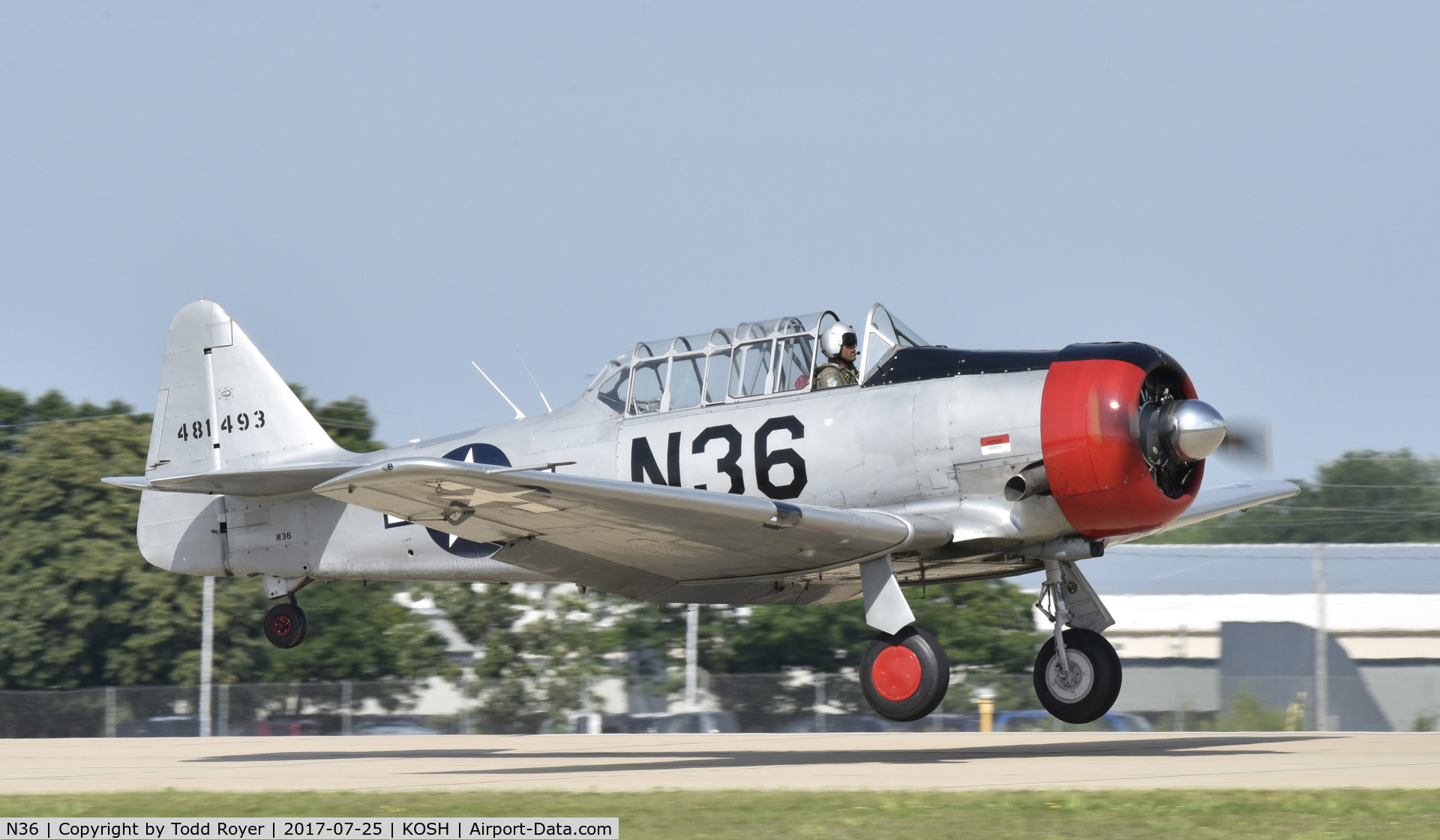 N36, 1944 North American AT-6F Texan C/N 121-42765, Airventure 2017