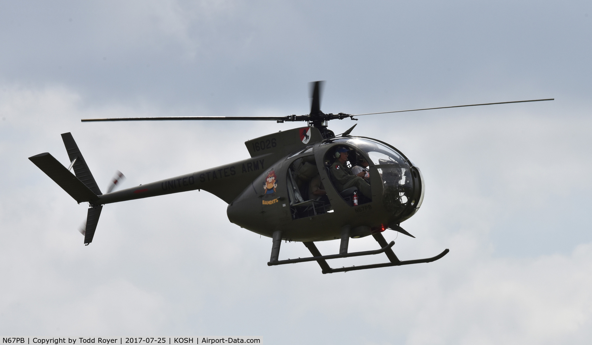 N67PB, 1968 Hughes OH-6A Cayuse C/N 480411, Airventure 2017