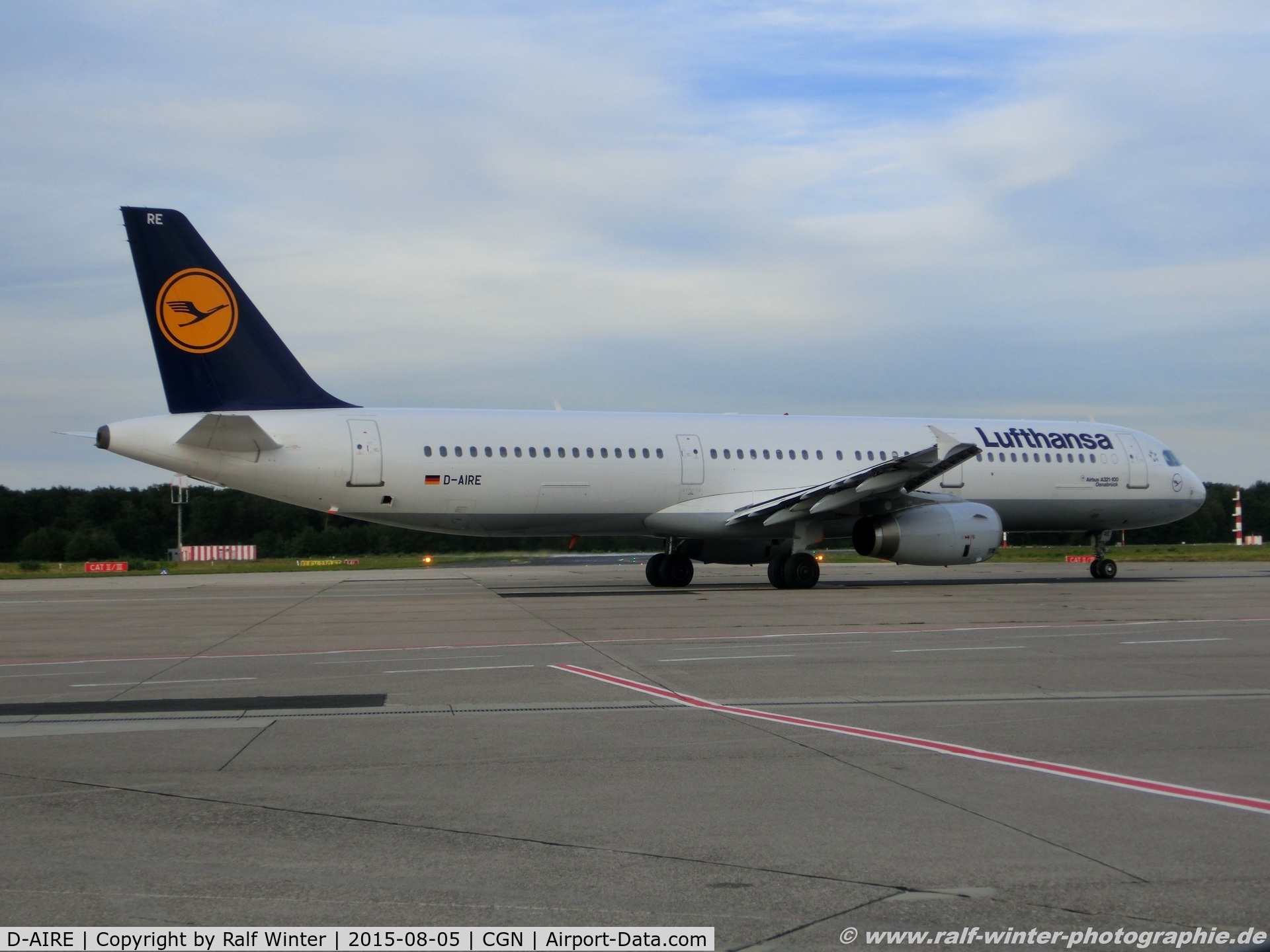 D-AIRE, 1994 Airbus A321-131 C/N 0484, Airbus A321-131 - LH DLH Lufthansa 'Osnabrueck' - 484 - D-AIRE - 05.08.2015 - CGN