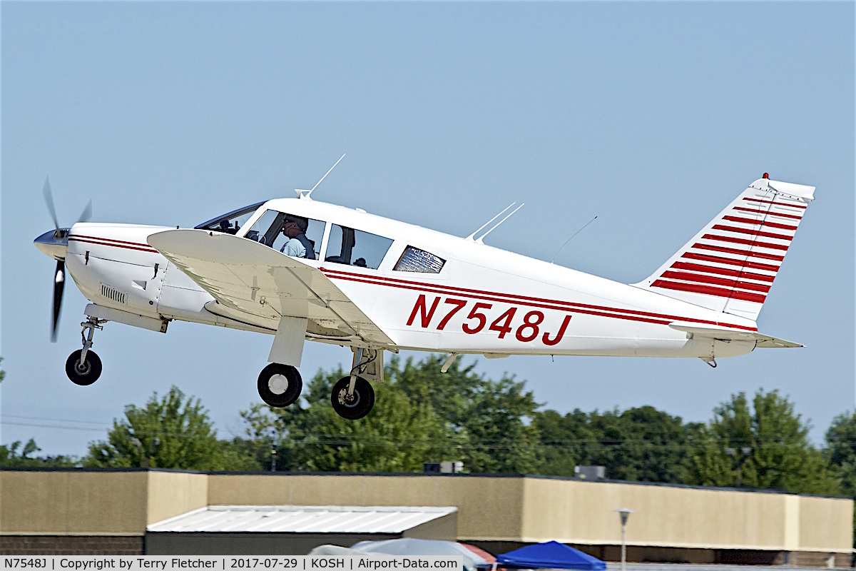 N7548J, 1968 Piper PA-28R-180 Cherokee Arrow C/N 28R-30922, at 2017 EAA AirVenture at Oshkosh