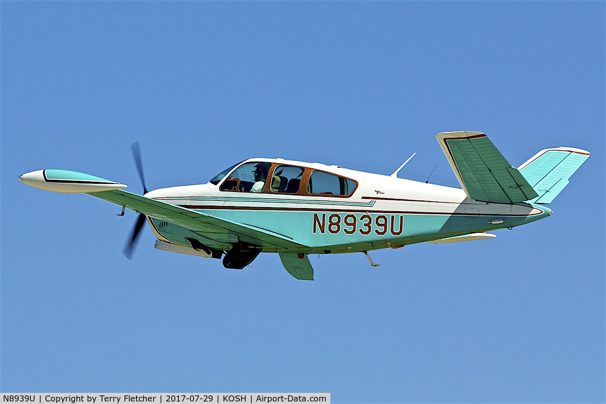 N8939U, 1965 Beech S35 Bonanza C/N D-7924, at 2017 EAA AirVenture at Oshkosh