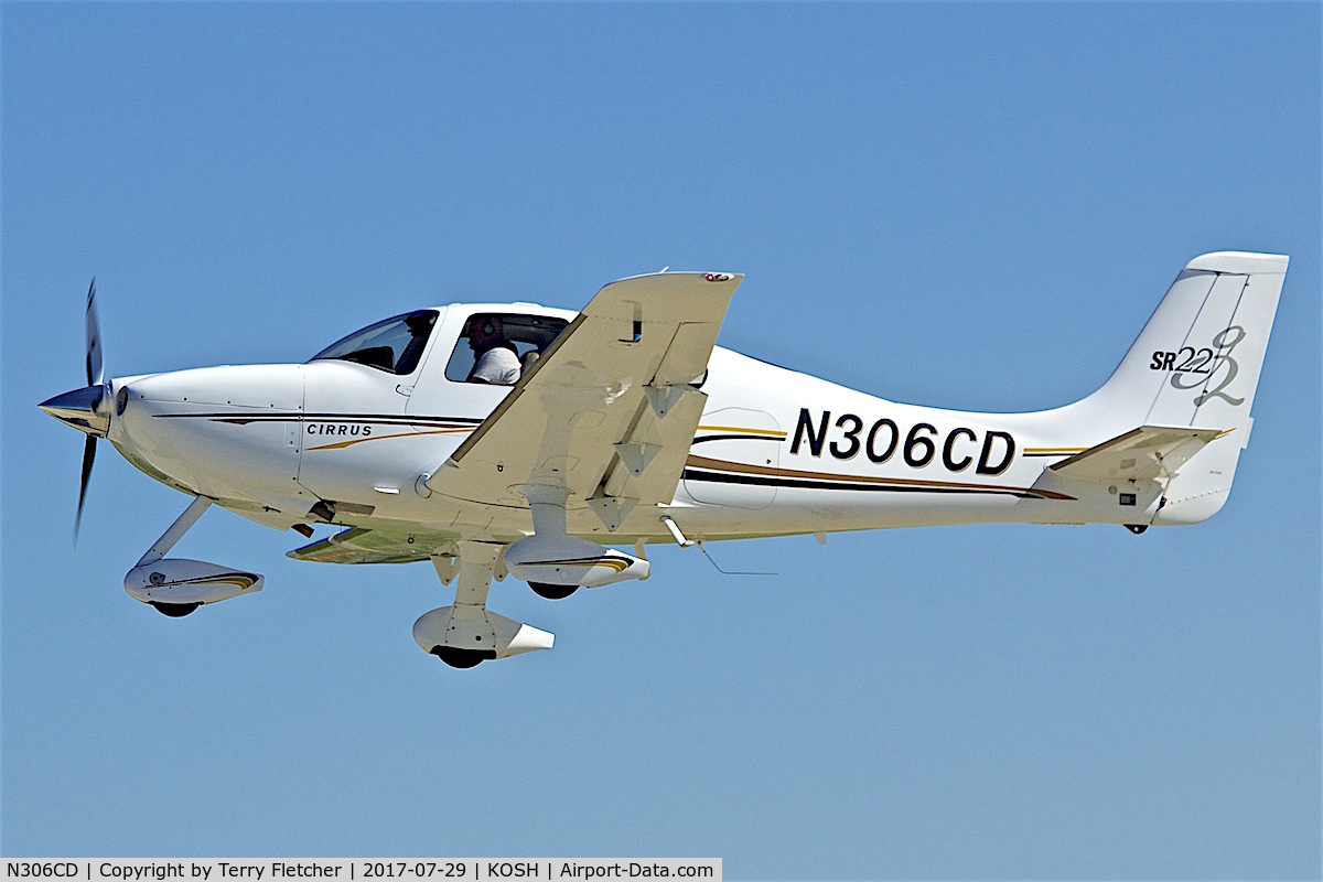 N306CD, 2005 Cirrus SR22 G2 C/N 1355, at 2017 EAA AirVenture at Oshkosh
