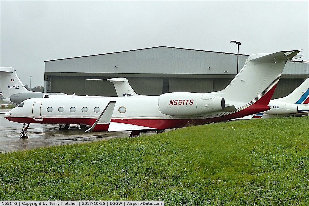 N551TG, Gulfstream Aerospace GV-SP (G550) C/N 5264, At London-Luton Airport